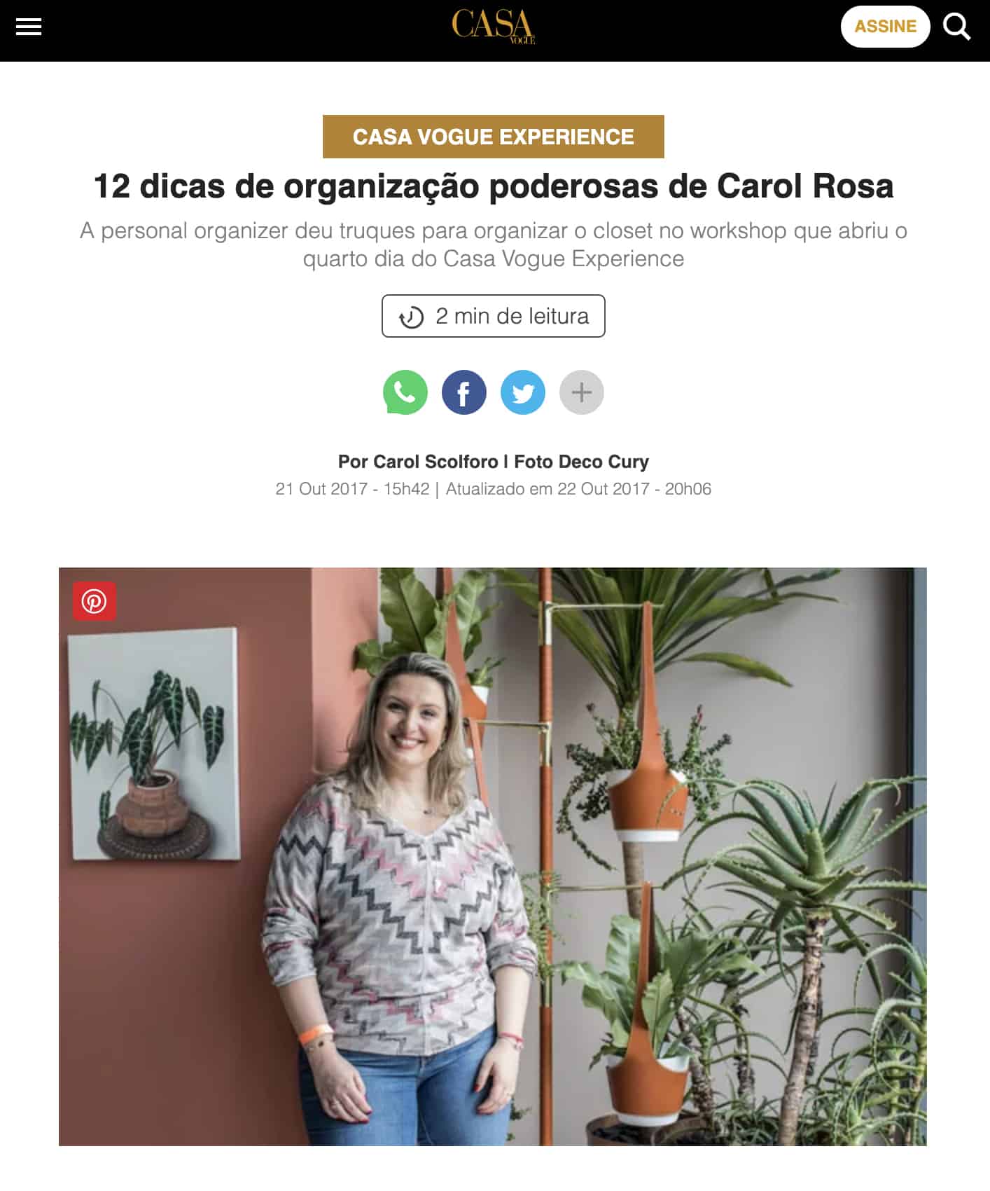 12 dicas de organização poderosas de Carol Rosa